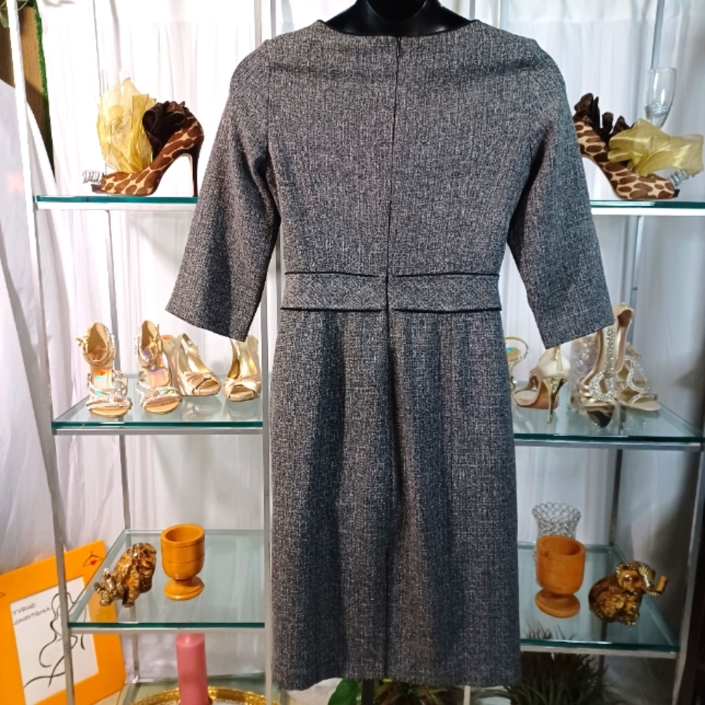 Vintage I.N. Studio San Fransico, Tailored Black/White Shift Dress, Size: 10 - Picture 8 of 14